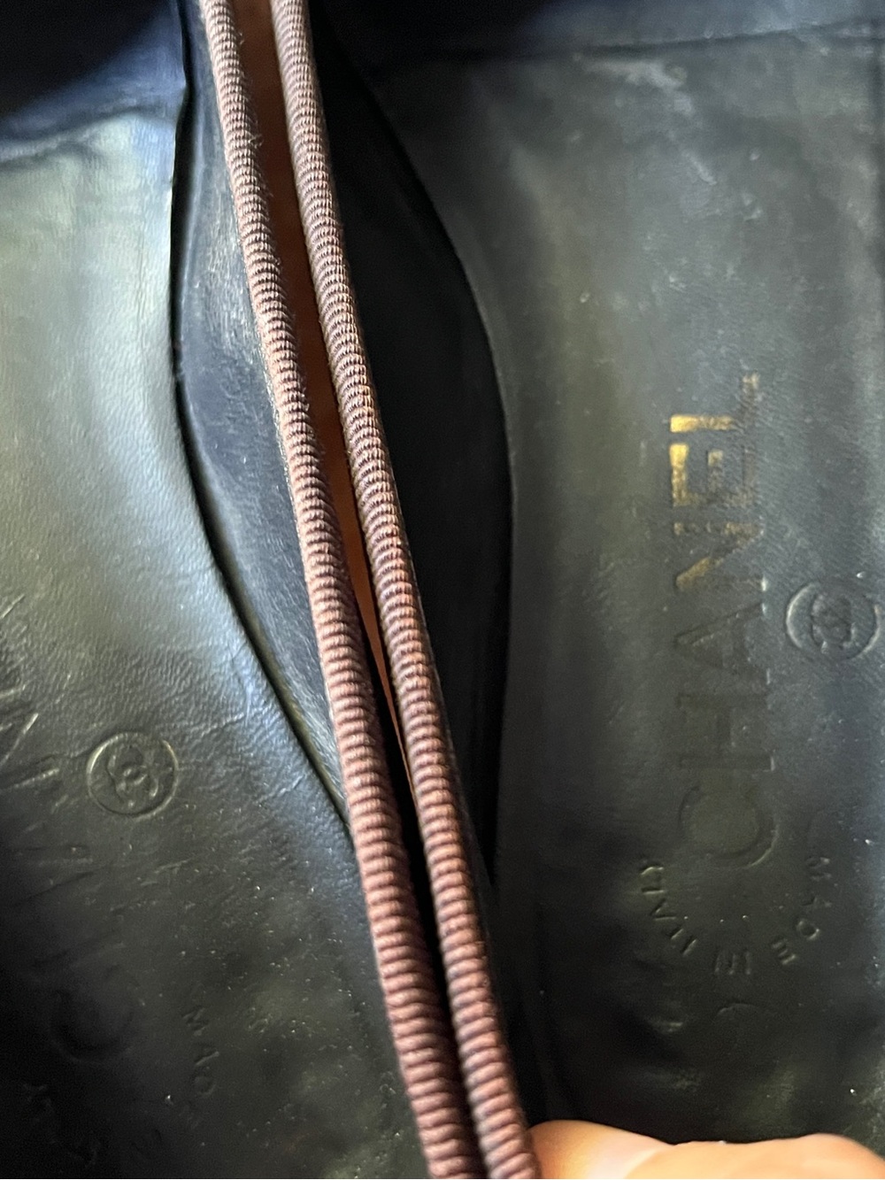 Chanel Brown suede Cap-Toe Bow Ballet Flats - Picture 8 of 11